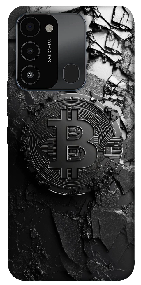 Чехол Dark bitcoin для TECNO Spark 8C