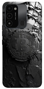 Чехол Dark bitcoin для TECNO Spark 8C