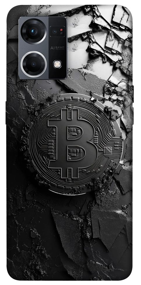 Чехол Dark bitcoin для Oppo Reno 7 4G