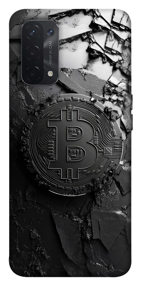 Чохол Dark bitcoin для Oppo A74 5G