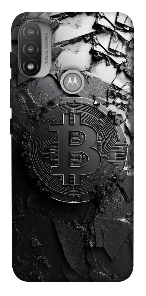 Чохол Dark bitcoin для Motorola Moto E20