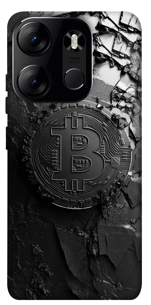 Чохол Dark bitcoin для Tecno Spark Go 2023