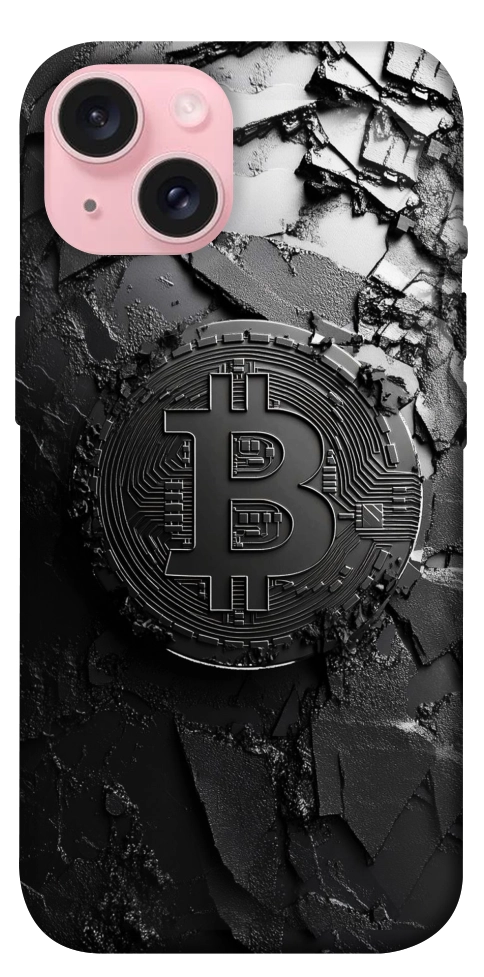 Чехол Dark bitcoin для iPhone 15