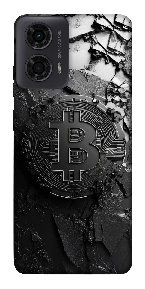Чехол Dark bitcoin для Motorola Moto G24