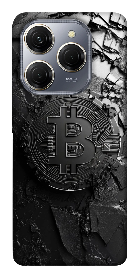 Чохол Dark bitcoin для TECNO Spark 20 Pro