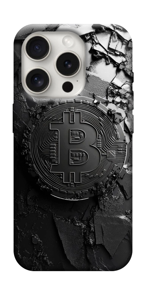Чехол Dark bitcoin для iPhone 16 Pro