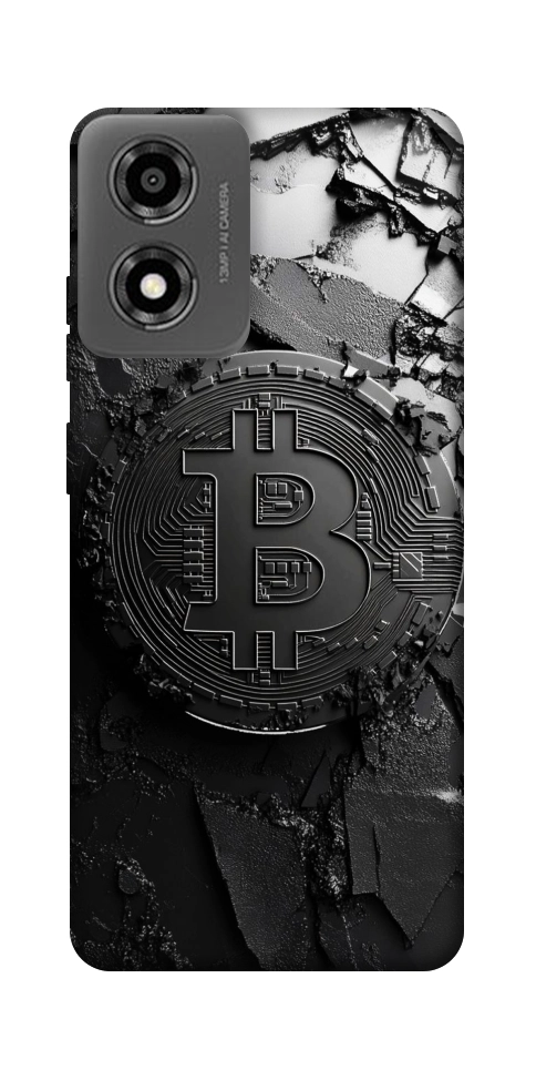 Чехол Dark bitcoin для Motorola Moto E14
