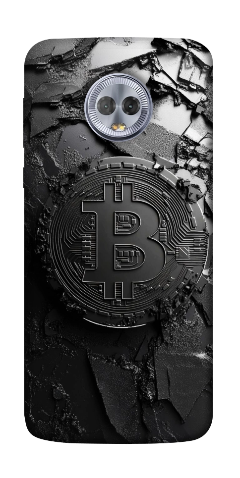 Чехол Dark bitcoin для Motorola Moto G6 Plus