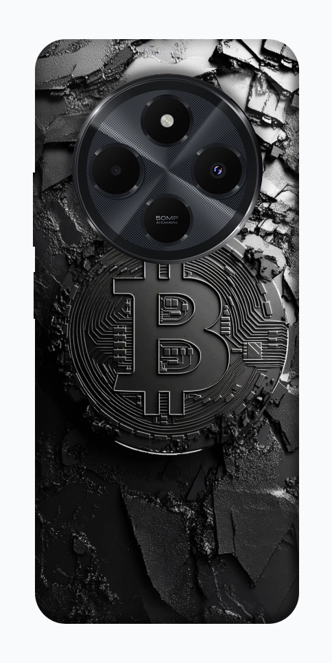 Чехол Dark bitcoin для Xiaomi Redmi 14C