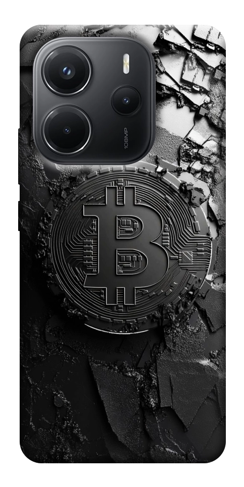 Чехол Dark bitcoin для Xiaomi Redmi Note 14 4G (Int. version)