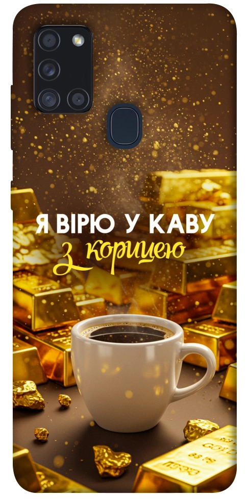 Чехол Верю в кофе для Galaxy A21s (2020)