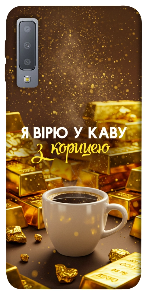Чехол Верю в кофе для Galaxy A7 (2018)