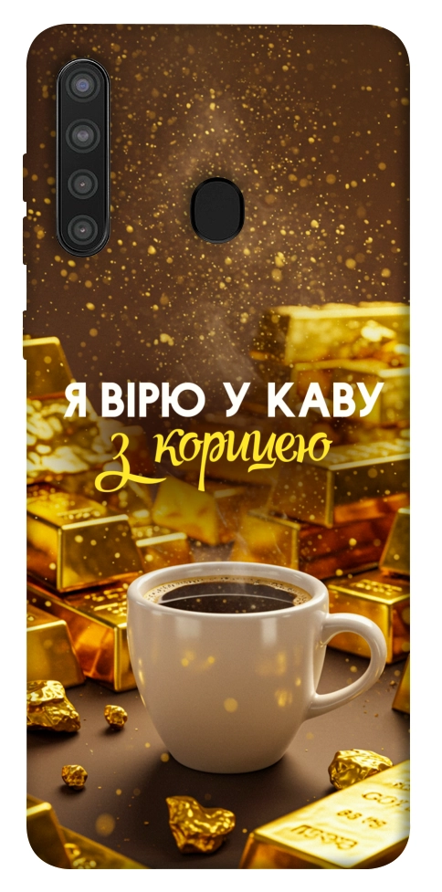 Чехол Верю в кофе для Galaxy A21