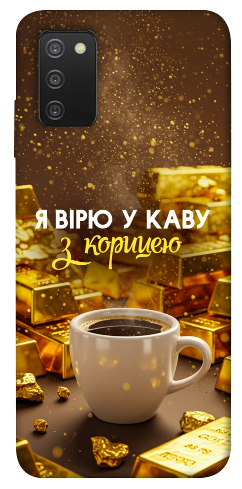 Чехол Верю в кофе для Galaxy A03s