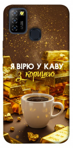 Чехол Верю в кофе для Infinix Hot 10 Lite