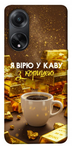 Чехол Верю в кофе для Oppo A98