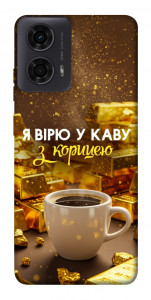 Чехол Верю в кофе для Motorola Moto G24