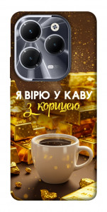 Чехол Верю в кофе для Infinix Hot 40 Pro