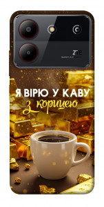 Чехол Верю в кофе для ZTE Blade A54 4G