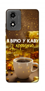 Чехол Верю в кофе для Motorola Moto E14