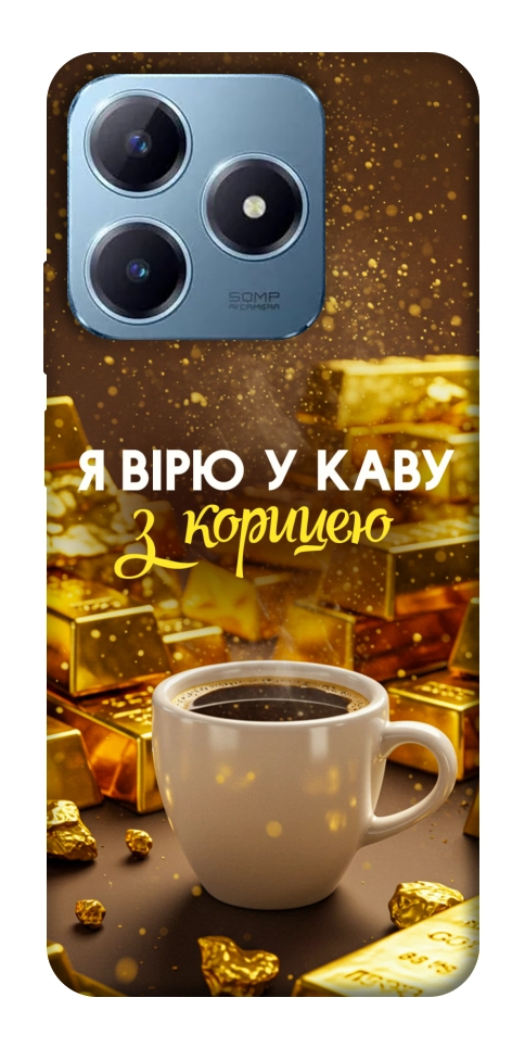 Чехол Верю в кофе для Realme C63 4G