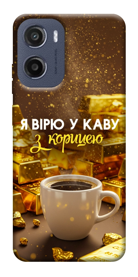 Чехол Верю в кофе для Motorola Moto E15