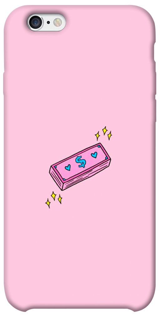 Чехол Simple pink money для iPhone 6