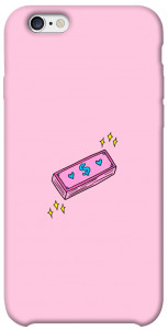 Чехол Simple pink money для iPhone 6s (4.7'')