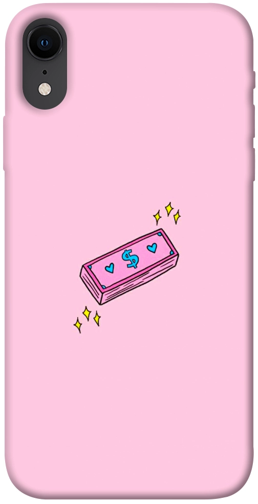 Чехол Simple pink money для iPhone XR