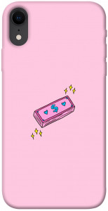 Чехол Simple pink money для iPhone XR