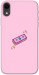Чехол Simple pink money для iPhone XR