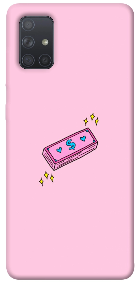 Чехол Simple pink money для Galaxy A71 (2020)