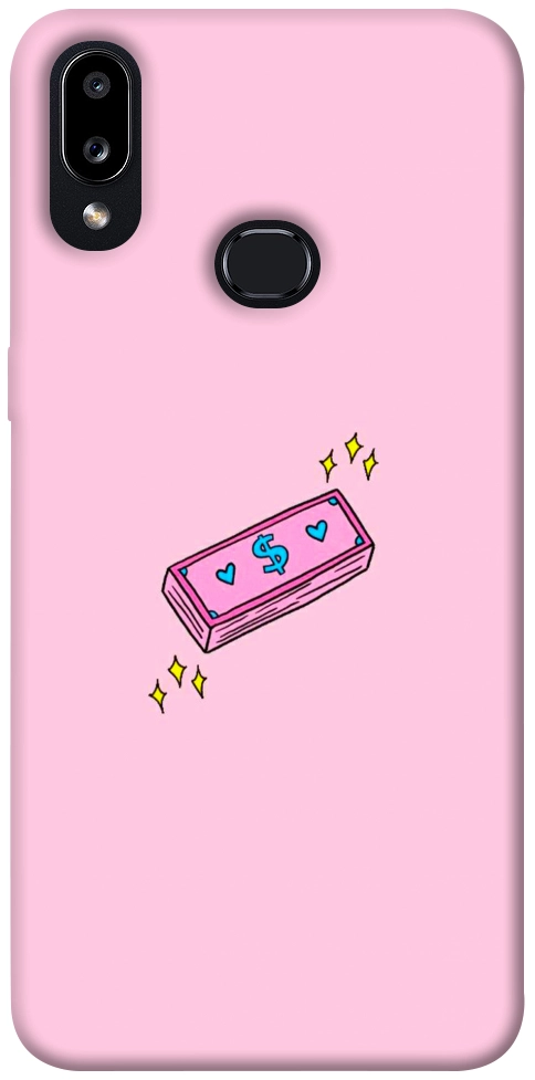 Чехол Simple pink money для Galaxy A10s (2019)