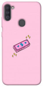 Чехол Simple pink money для Galaxy A11 (2020)