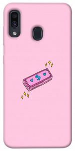 Чохол Simple pink money для Samsung Galaxy A20 A205F