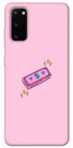 Чохол Simple pink money для Galaxy S20 (2020)