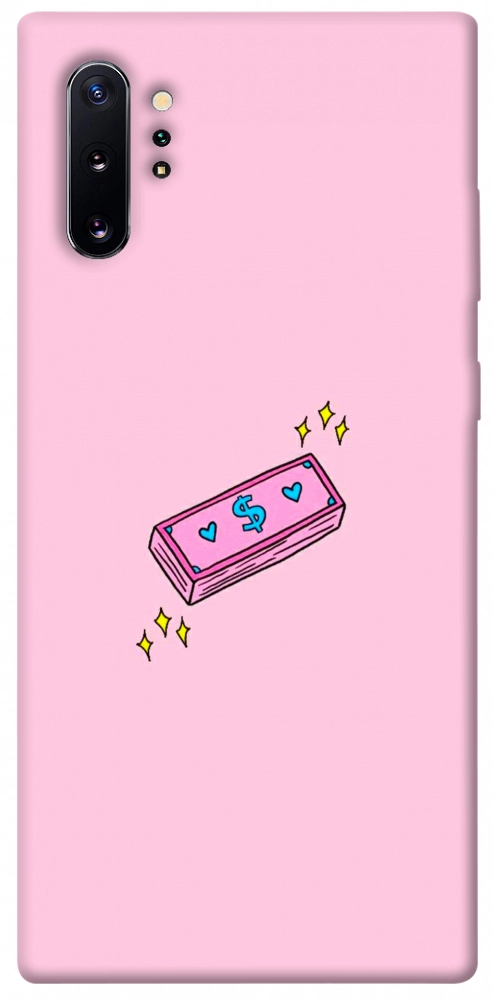 Чехол Simple pink money для Galaxy Note 10+ (2019)