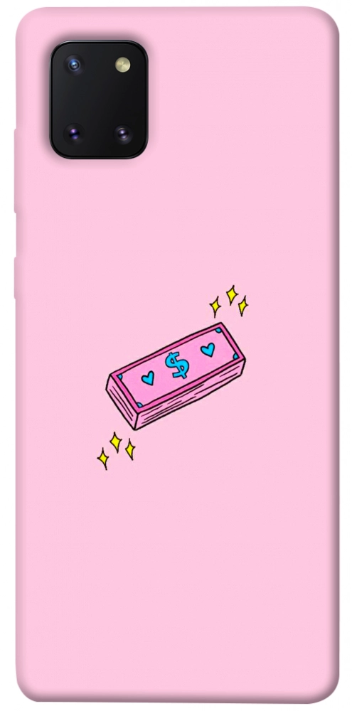 Чехол Simple pink money для Galaxy Note 10 Lite (2020)