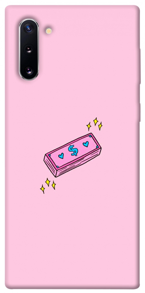 Чехол Simple pink money для Galaxy Note 10 (2019)