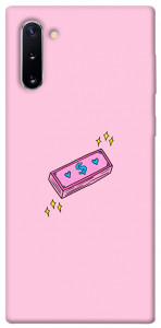 Чехол Simple pink money для Galaxy Note 10 (2019)