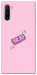 Чехол Simple pink money для Galaxy Note 10 (2019)