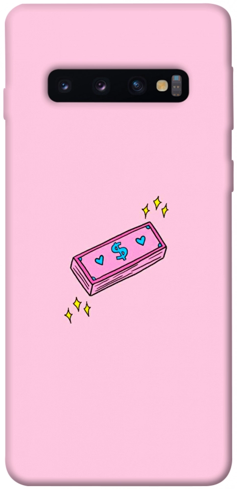 Чехол Simple pink money для Galaxy S10 (2019)