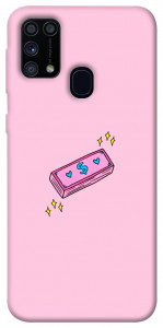 Чехол Simple pink money для Galaxy M31 (2020)