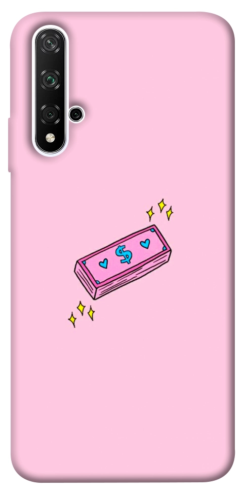 Чехол Simple pink money для Huawei Honor 20