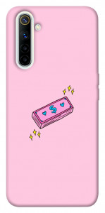 Чохол Simple pink money для Realme 6