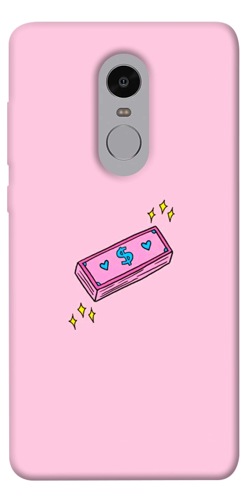 Чехол Simple pink money для Xiaomi Redmi Note 4X