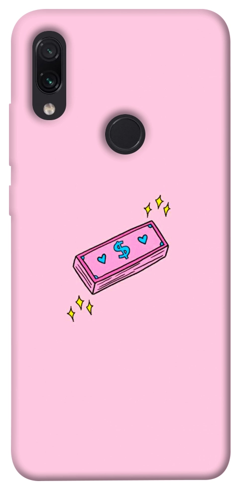 Чехол Simple pink money для Xiaomi Redmi Note 7