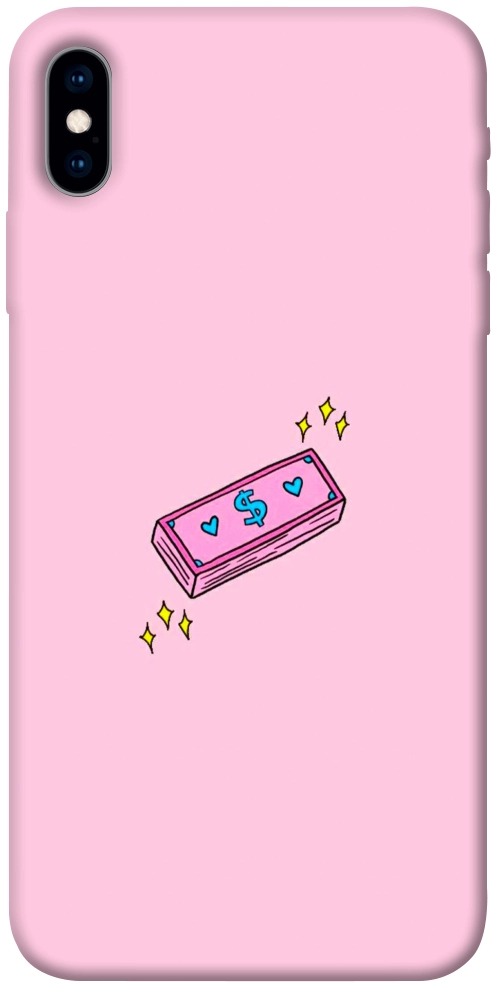 Чехол Simple pink money для iPhone XS