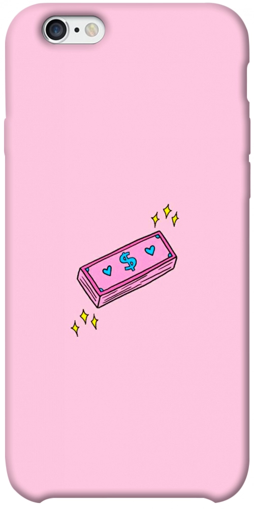 Чехол Simple pink money для iPhone 6S Plus