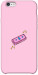 Чехол Simple pink money для iPhone 6S Plus